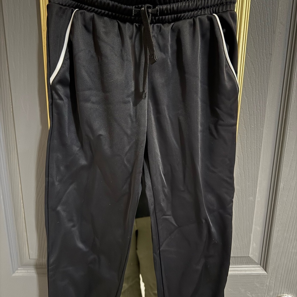 dip Kids Black Joggers with White Accents
